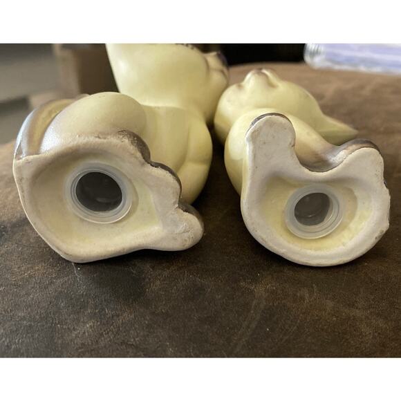 Vintage Siamese Tan Black Cat Porcelain Salt And Pepper Kitche Shakers - Picture 3 of 6